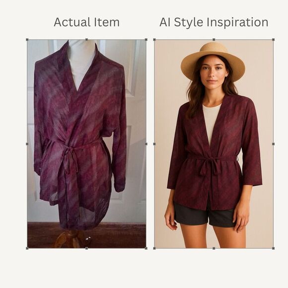 Victorias Secret Womens Semi Sheer Belted Robe Kimono Cover-Up One Size - Picture 1 of 13